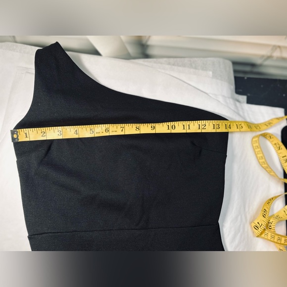 Lulus Good Times Only Black One-Shoulder Maxi Dress No Size Tag - Picture 9 of 9